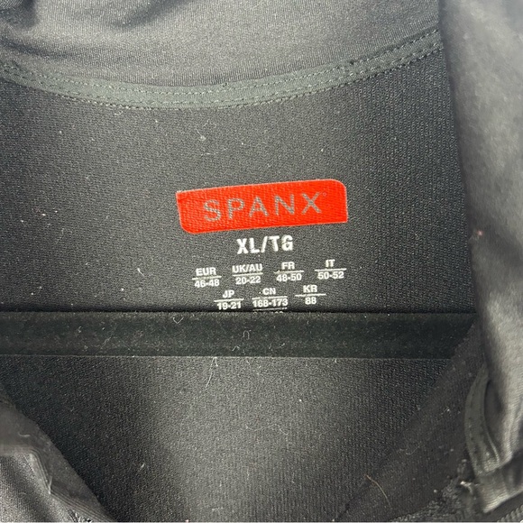 Spanx Mod Bod Black Neon Pink Orange Colorblock Full Zipped Jacket Size XL - Picture 3 of 9